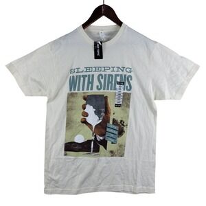 Sleeping With Sirens T-Shirt Mens Large Cream New Lets Cheers To This Hot Topic